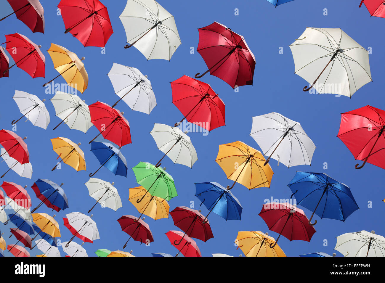 Umbrellas falling from the sky Stock Image Stock Photo Alamy