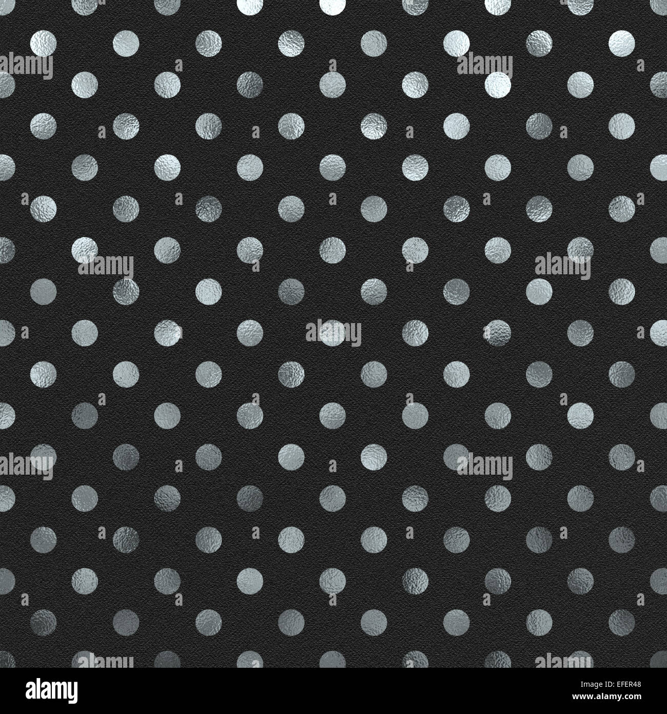 Silver and Black Polka Dot Pattern Swiss Dots Texture Digital Paper Background Stock Photo