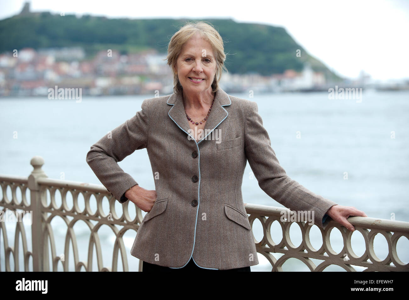 Br actress Penelope Wilton pictured in her hometown of Scarborough, North Yorkshire, in 2012, when she received a degree. Stock Photo