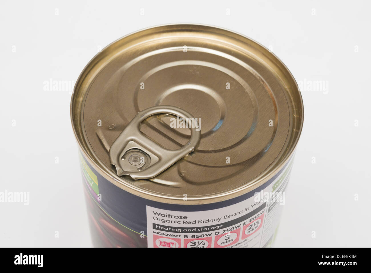 A ring pull tin can of food Stock Photo Alamy