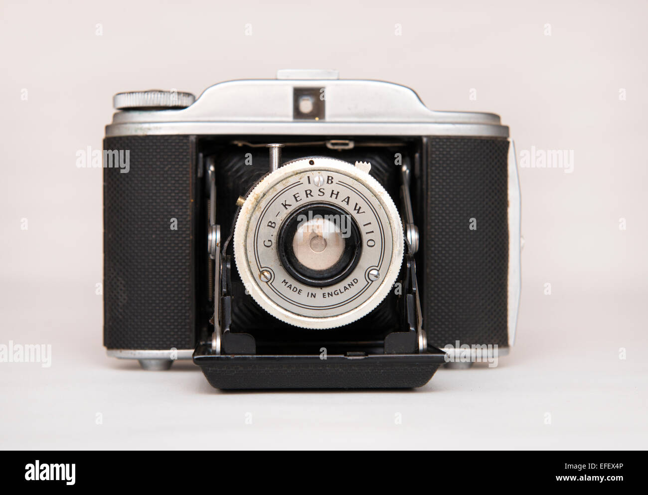 Kershaw 110 folding camera, first made in 1954 by G B Kershaw of Leeds in England. Stock Photo