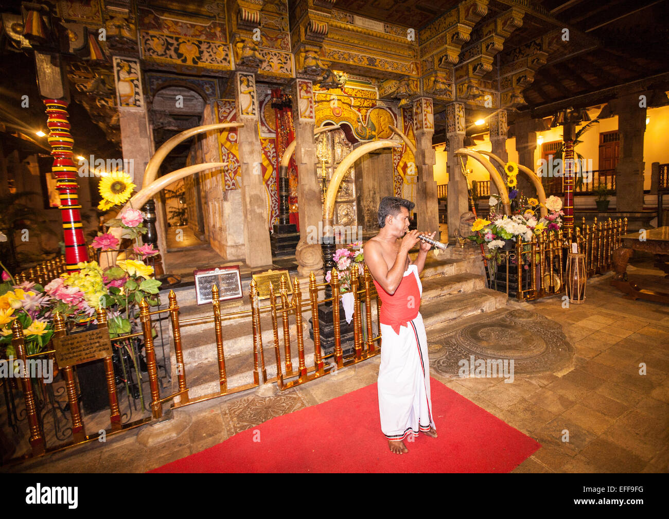 At Temple of the Sacred Tooth Relic (Temple of the Tooth),Sri Dalada Maligawa, Buddhist shrine