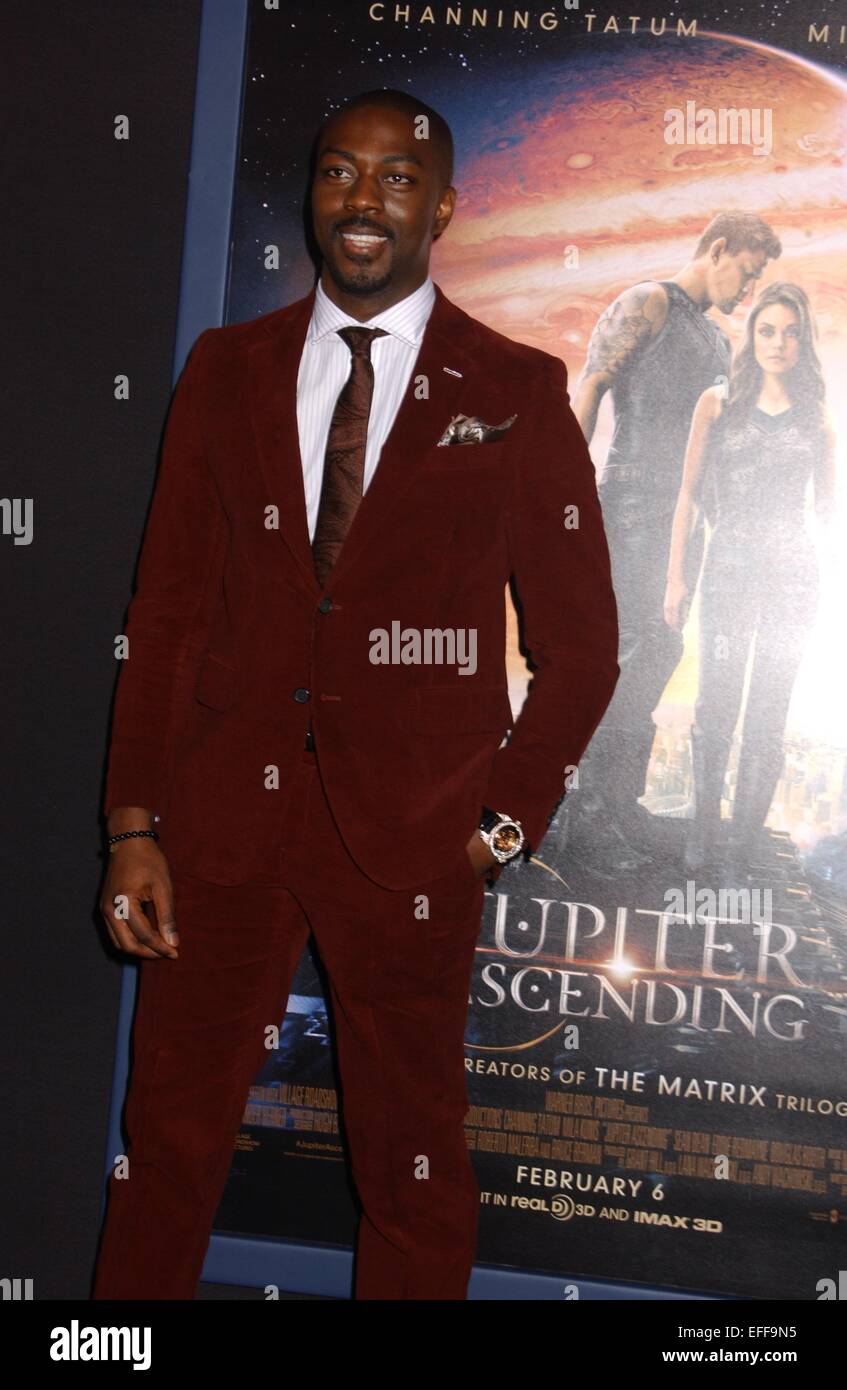 Hollywood, California, USA. 2nd Feb, 2015. David Ajala attends the Premiere Of ''JupiterAscending'' at the Chinese Theater in Hollywood, Ca on February 2, 2015. 2015. Credit:  Phil Roach/Globe Photos/ZUMA Wire/Alamy Live News Stock Photo