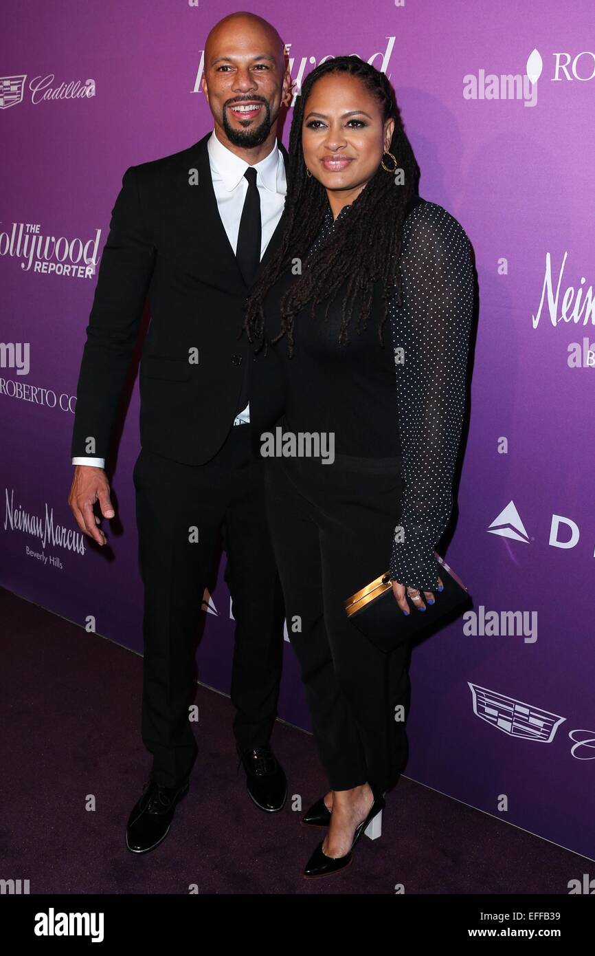 Los Angeles, California, USA. 2nd Feb, 2015. Common, Ava DuVernay 