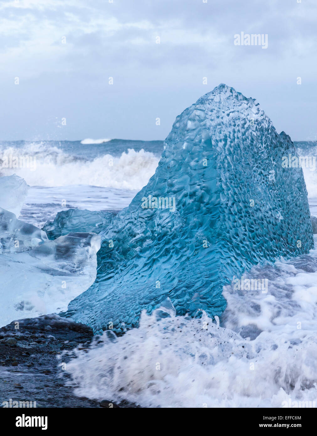 Iceland Southeast Coast Ice On Seashore Stock Photo Alamy