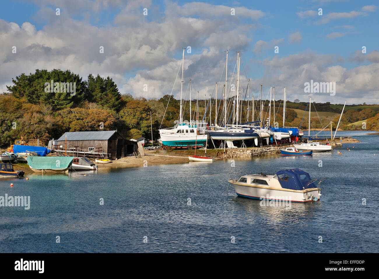 St Just in Roseland Cornwall; UK Stock Photo Alamy