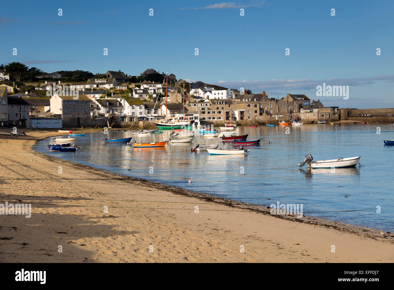 St Mary's Harbour Isles of Scilly; UK Stock Photo