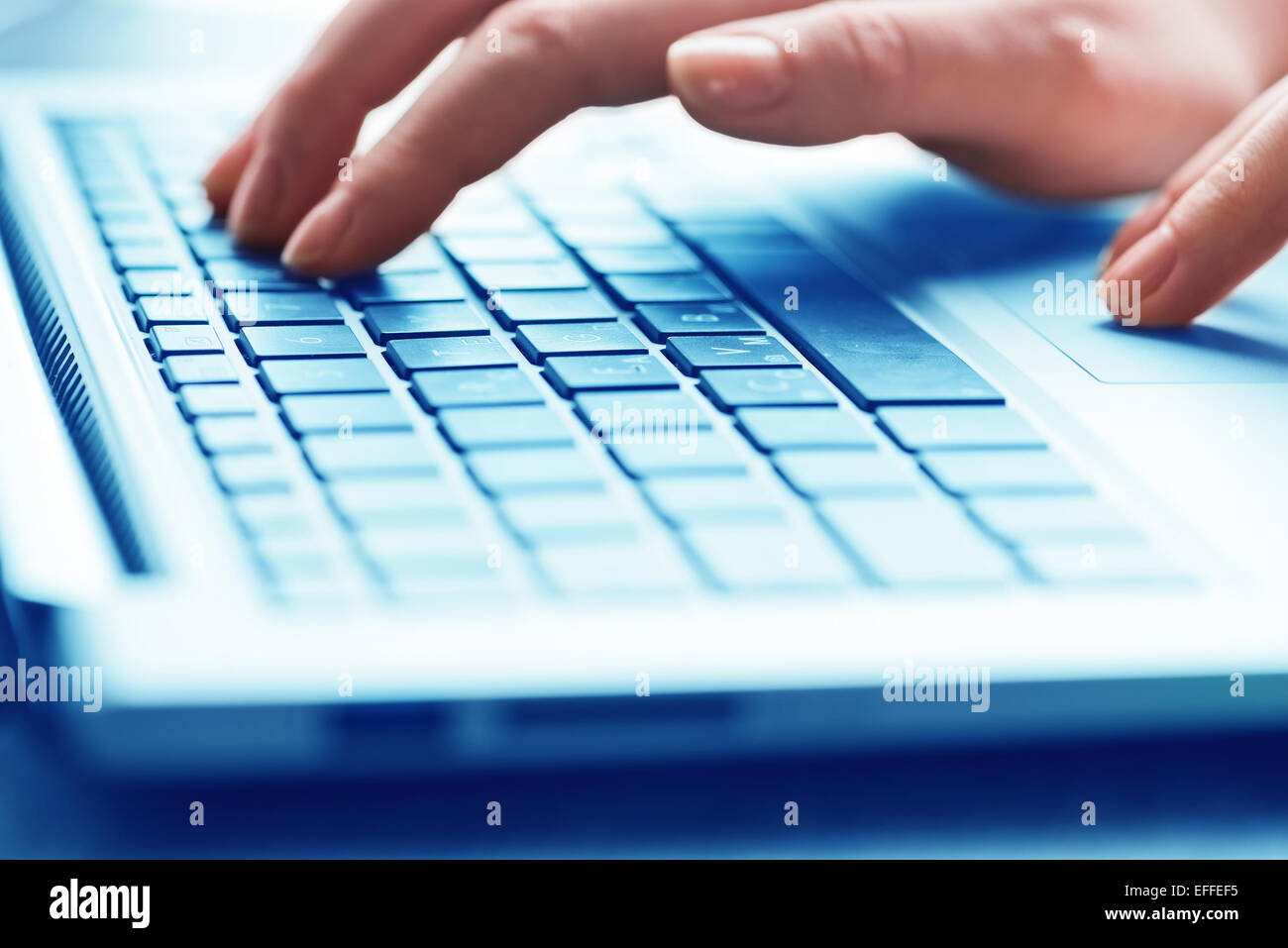 Person laptop typing letter hi-res stock photography and images - Alamy