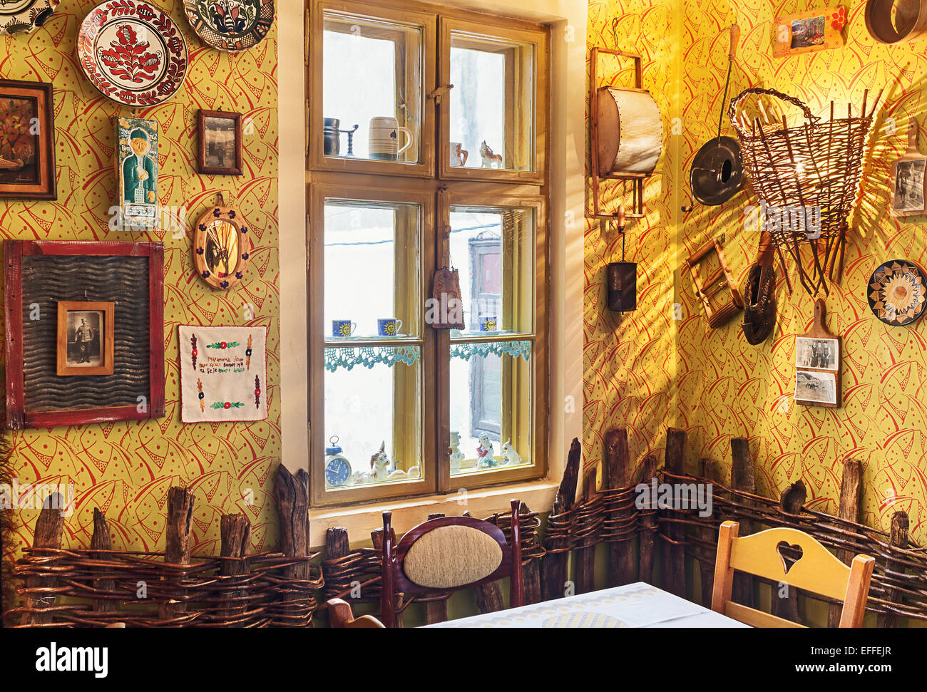Cacak, Serbia - December 06, 2014: Cafe and restaurant interior ...