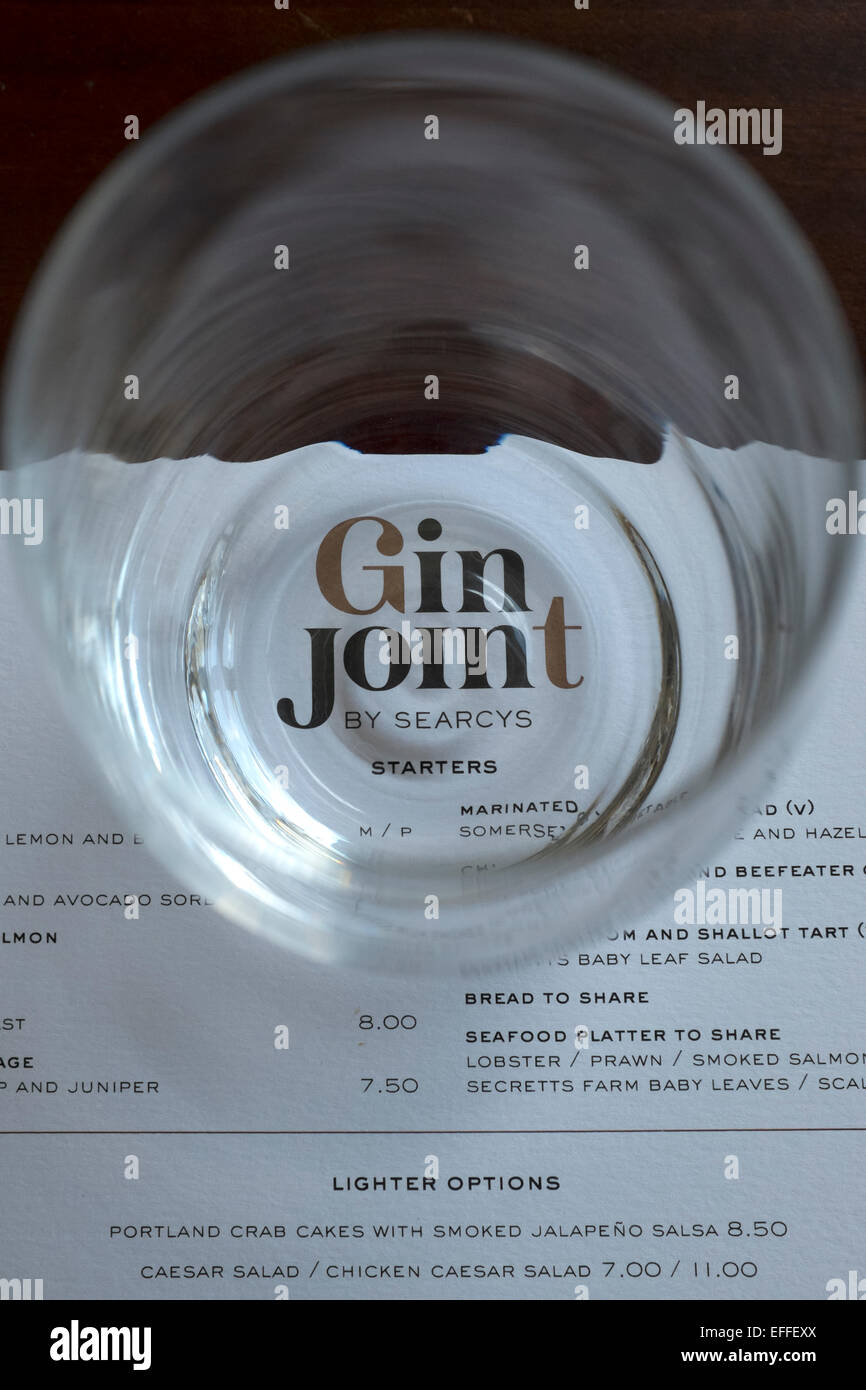 Gin Joint Restaurant at the Barbican London Stock Photo