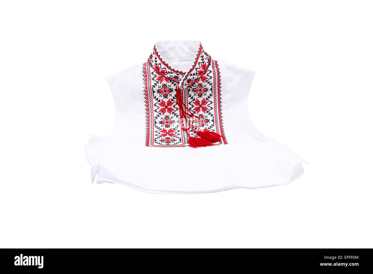 Ukrainian embroidery sleeveless Stock Photo