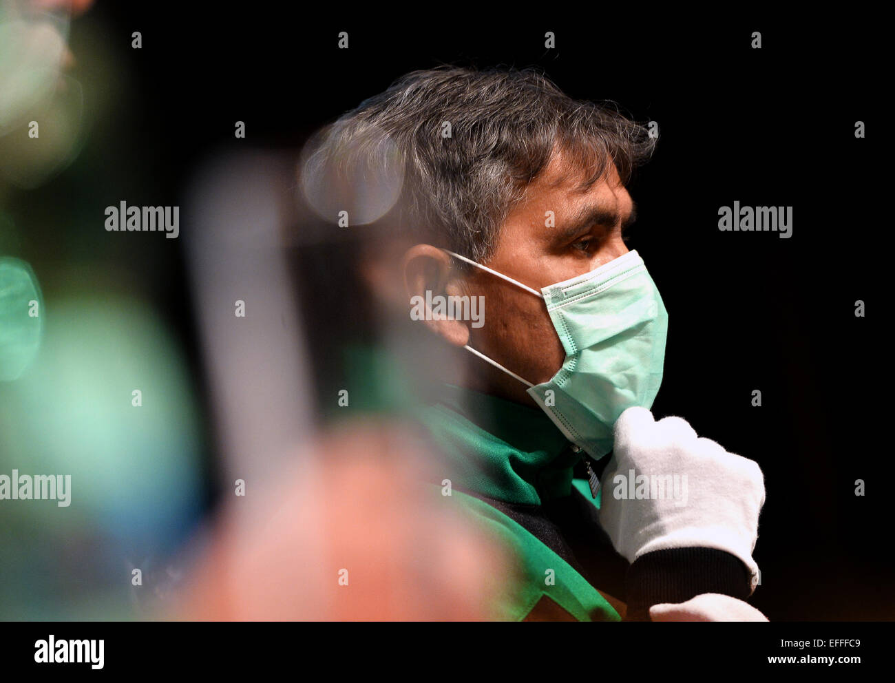 Prague, Czech Republic. 03rd Feb, 2015. Bartolomej Pesta, the patient who received a new stomach, pancreas, spleen, liver and small intestine in the unique multiple-organ operation transplantion last December, attends a news conference in IKEM, Prague, Czech Republic, on Tuesday, February 3, 2015. The prestigious Prague-based Institute for Clinical and Experimental Medicine (IKEM) centre transplanted a record 484 organs and for the first time in the Czech Republic, also the small intestine, last year. Credit:  CTK/Alamy Live News Stock Photo