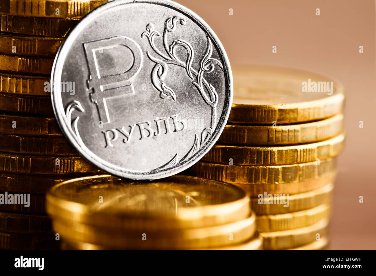 What Is Rouble The Russian rouble coin and gold money on the desk Stock Photo - Alamy