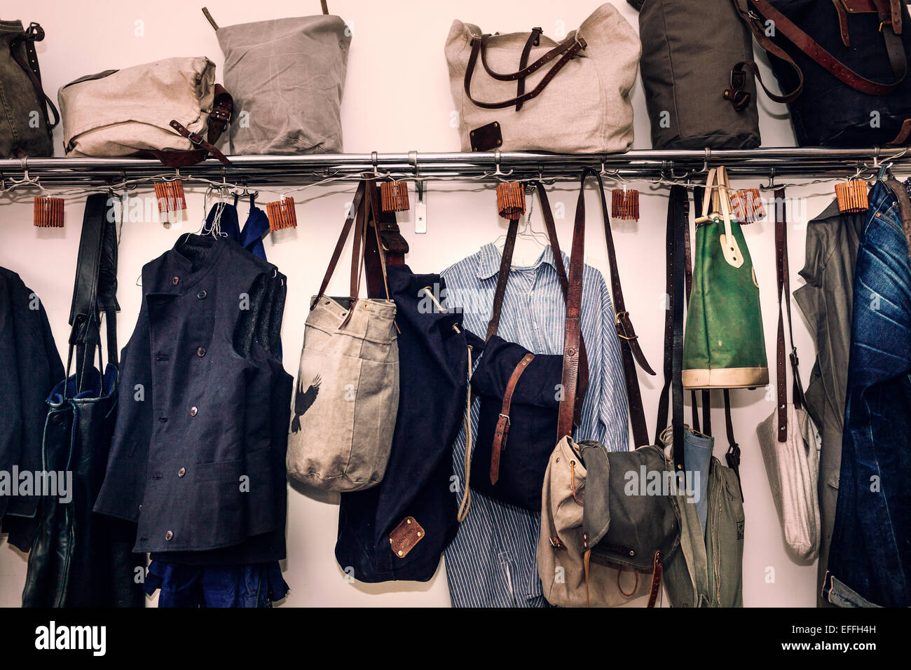Hanging Bags High Resolution Stock Photography and Images Alamy