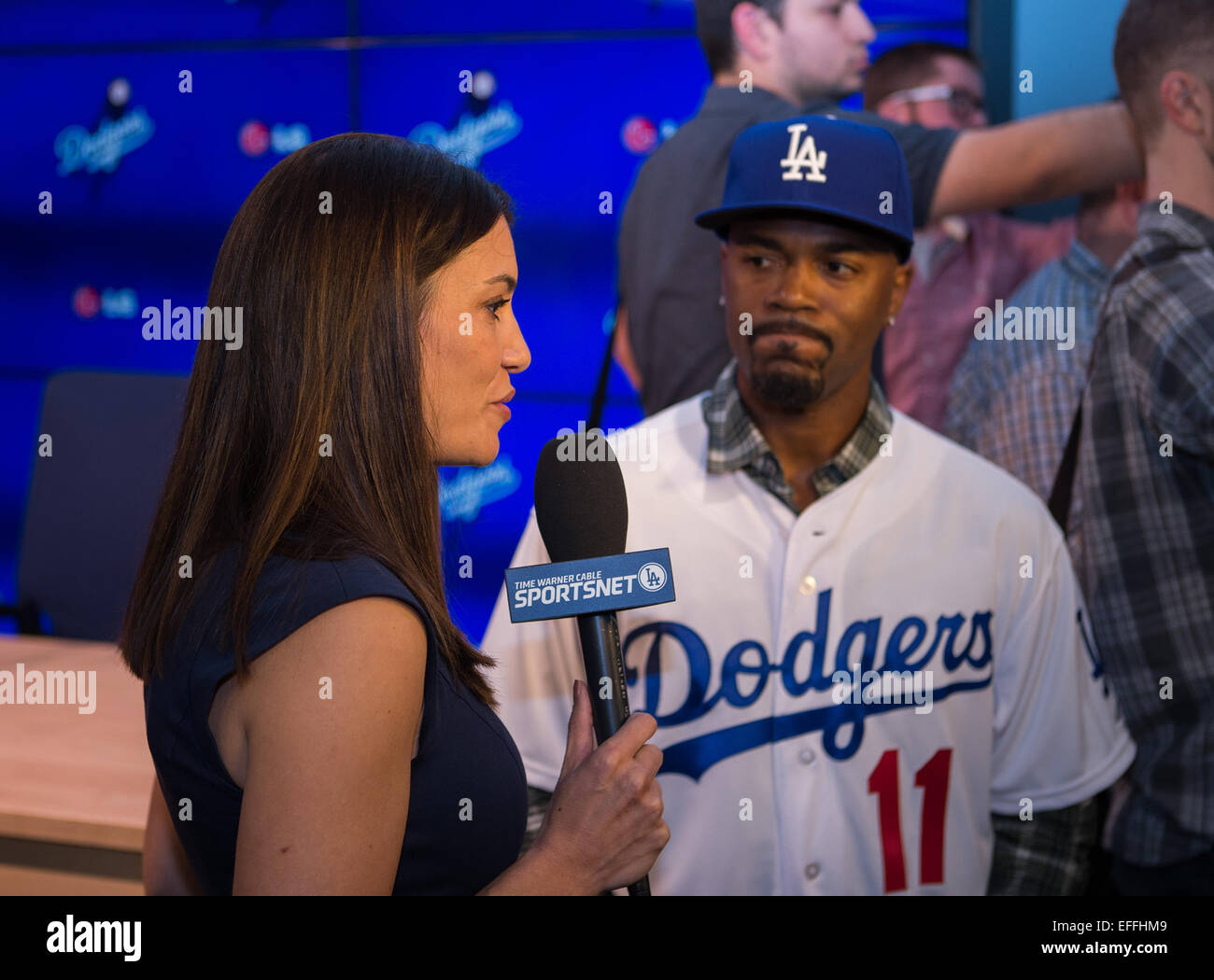 Alano Rizzo January 7, 2015 Los Angeles, CA...Alanna Rizzo interviews Jimmy Rollins ...