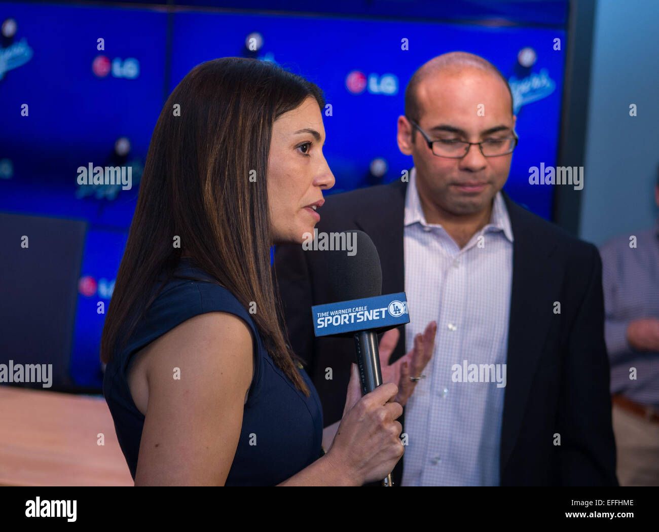 January 7, 2015 Los Angeles, CA...Alanna Rizzo interviews Los Angeles ...