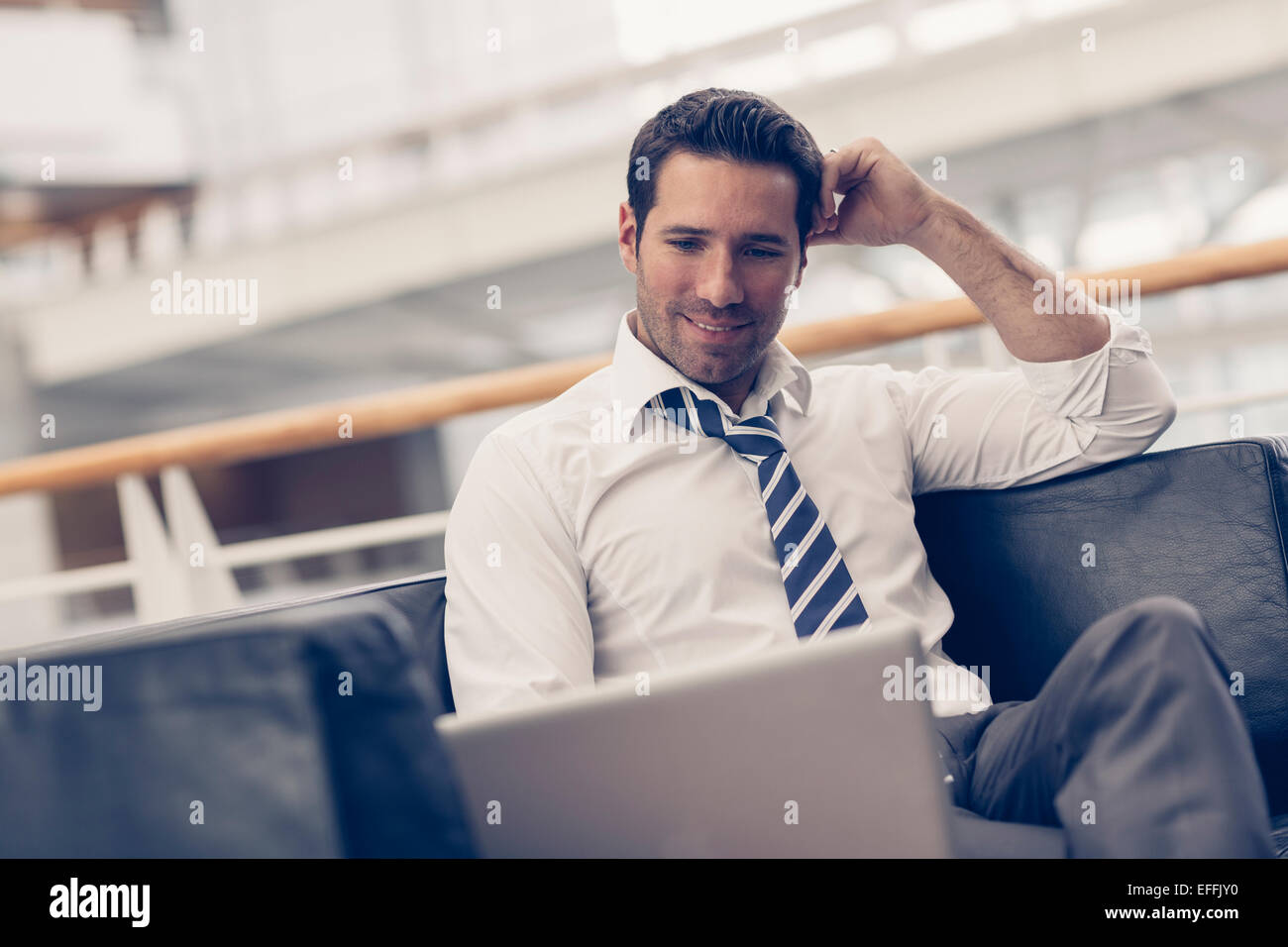 Portrait of a businessman relaxing Stock Photo