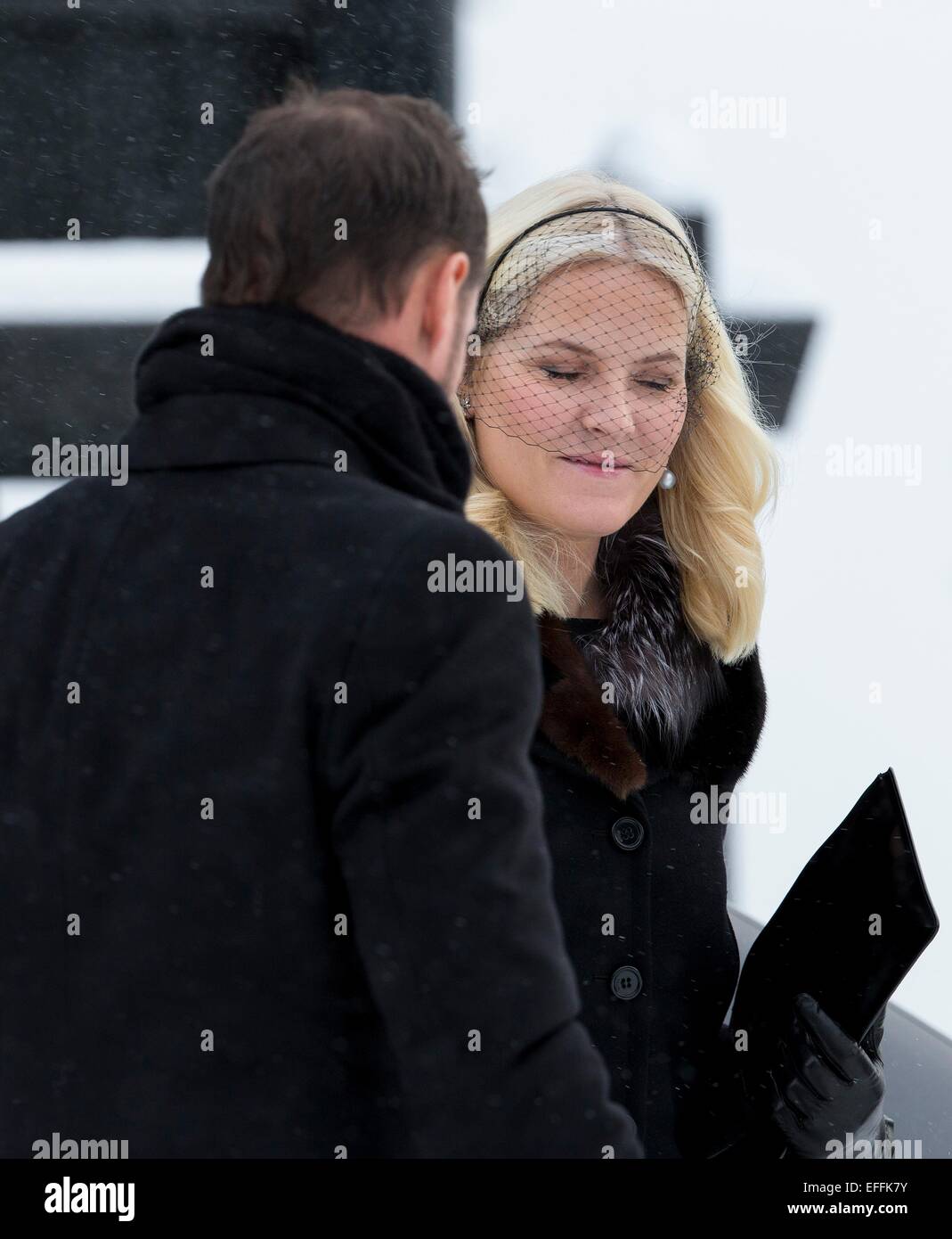 Oslo Norway 2nd Feb 2015 Crown Princess Mette Marit And Crown Prince Haakon Of Norway Attend