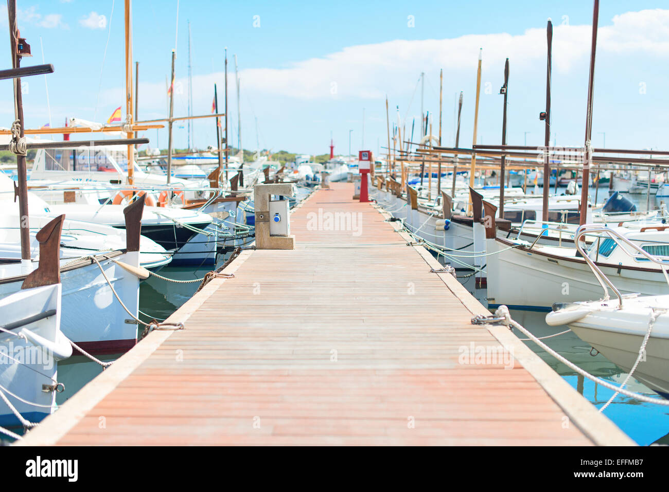 Many yachts and boats in the harbor Stock Photo - Alamy