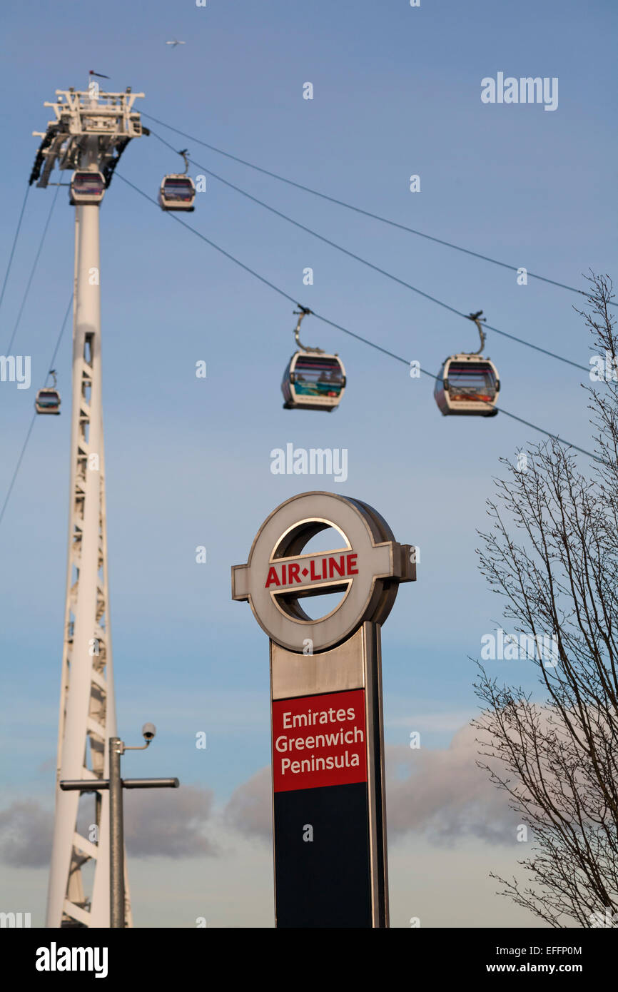 Emirates Air Line Cable Car ride between Greenwich Peninsula & the