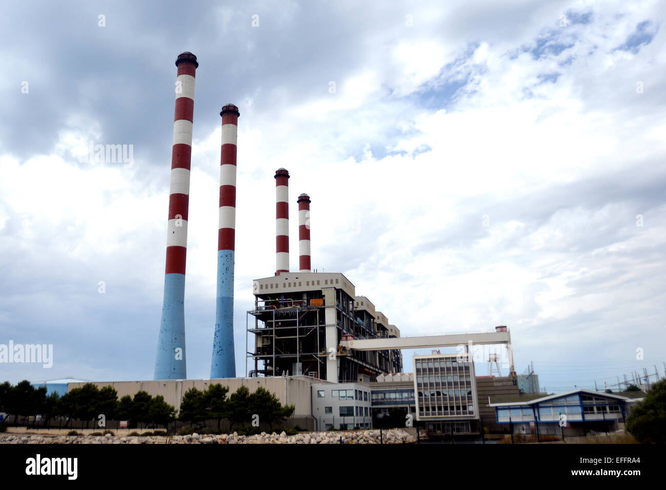 Central Heat EDF Ponteau Martigues  France Stock Photo