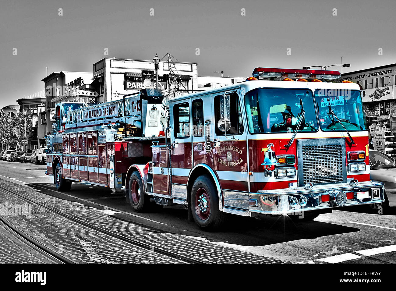 san francisco fire engine Stock Photo