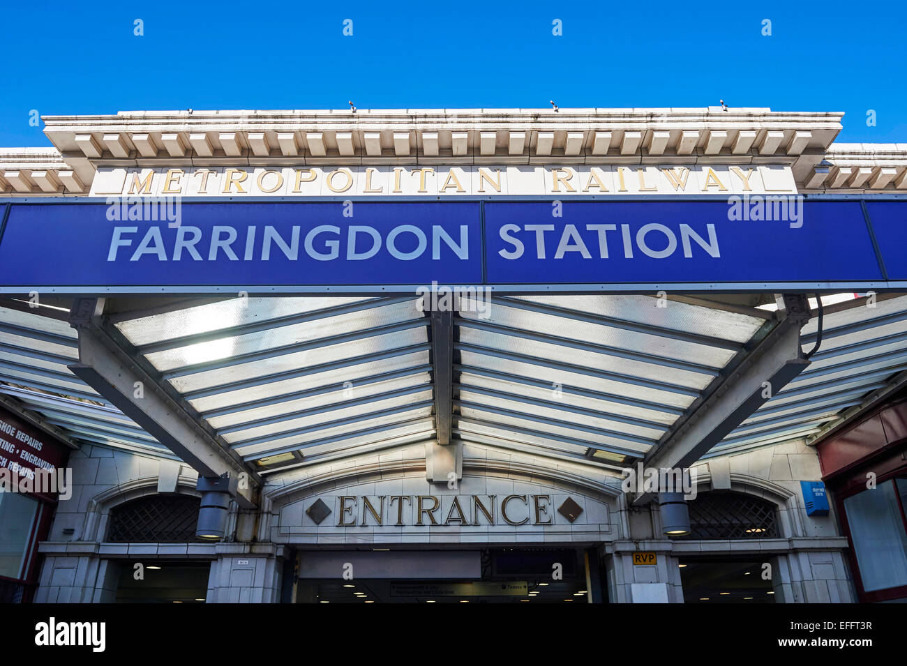 Farringdon Station London, England, UK Stock Photo Alamy