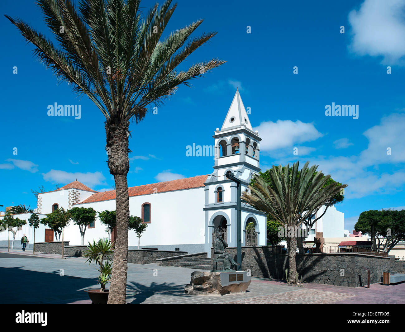 Church, Puerto del Rosario, Fuerteventura, Canary Islands, Spain Stock Photo