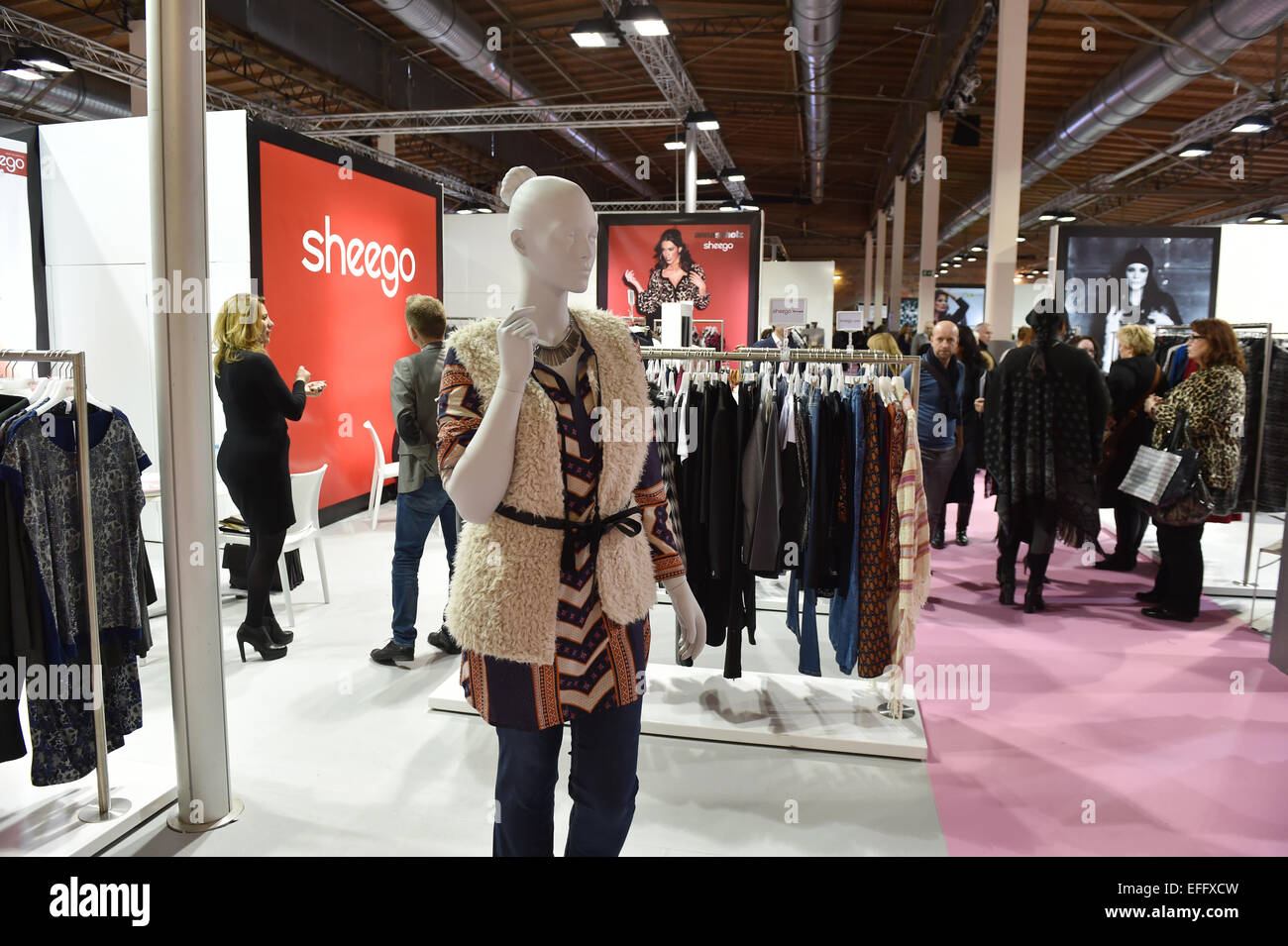 The booth of German women's plus size clothing label Sheego at the Stock  Photo - Alamy