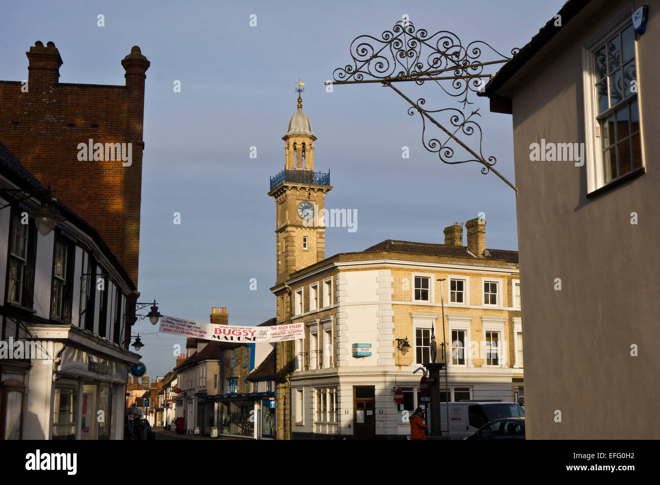 The Market Place Harleston Stock Photo