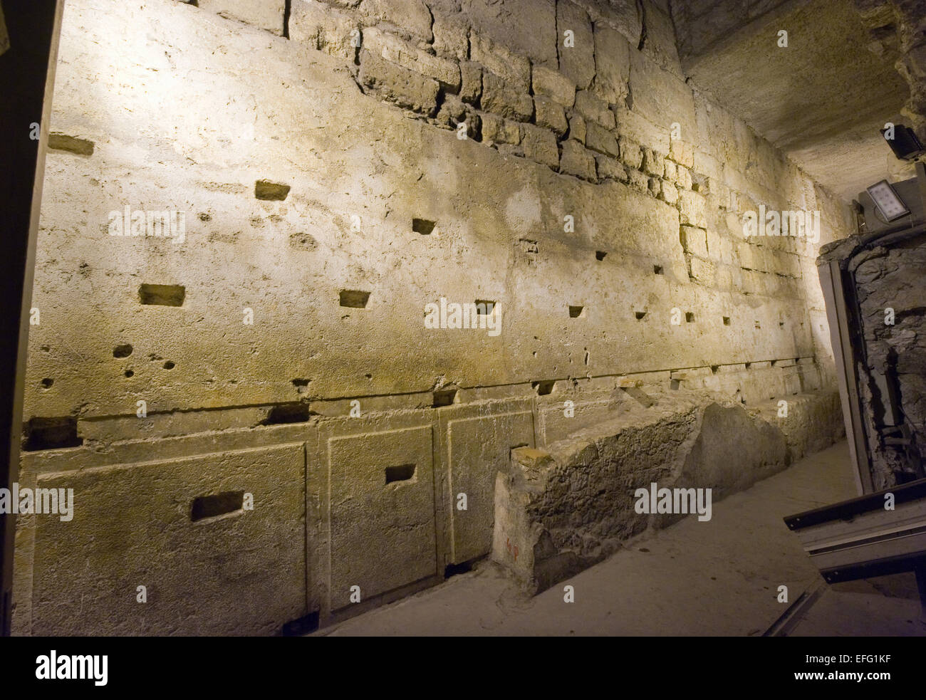 'The western stone' is the biggest stone discovered underground of the western wall, it has a