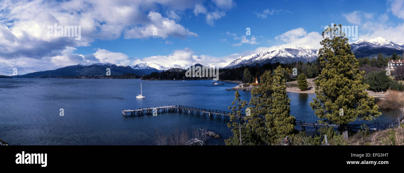 Nahuel Huapi Lake in San Carlos de Bariloche area, Argentina Stock Photo