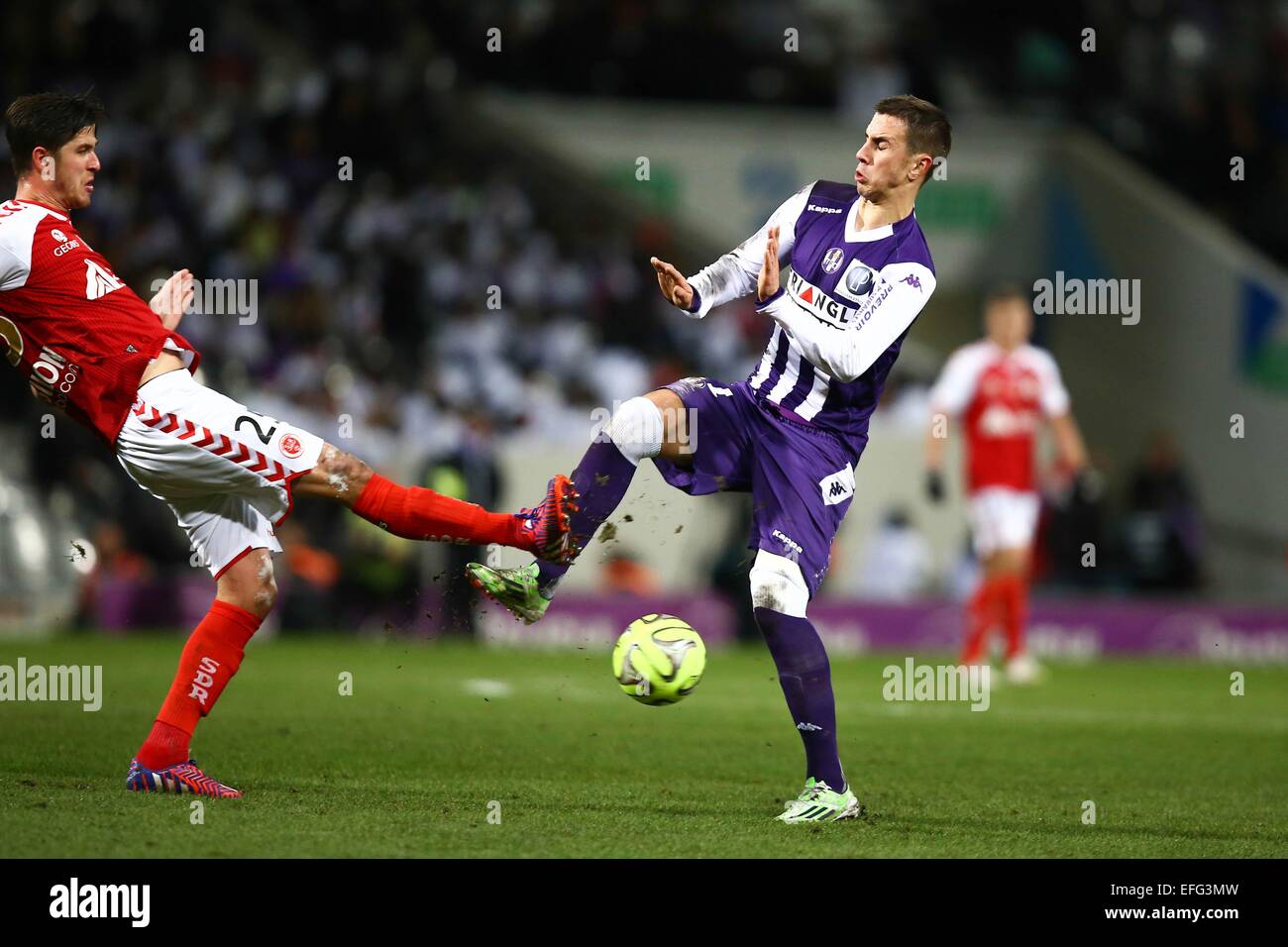 Aleksandar Pesic - 31.01.2015 - Toulouse / Reims - 23eme journee de Ligue 1 -.Photo : Manuel Blondeau / Icon Sport Stock Photo