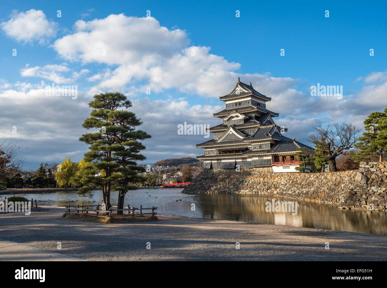 Matsumoto castle, national treasure of Japan Stock Photo