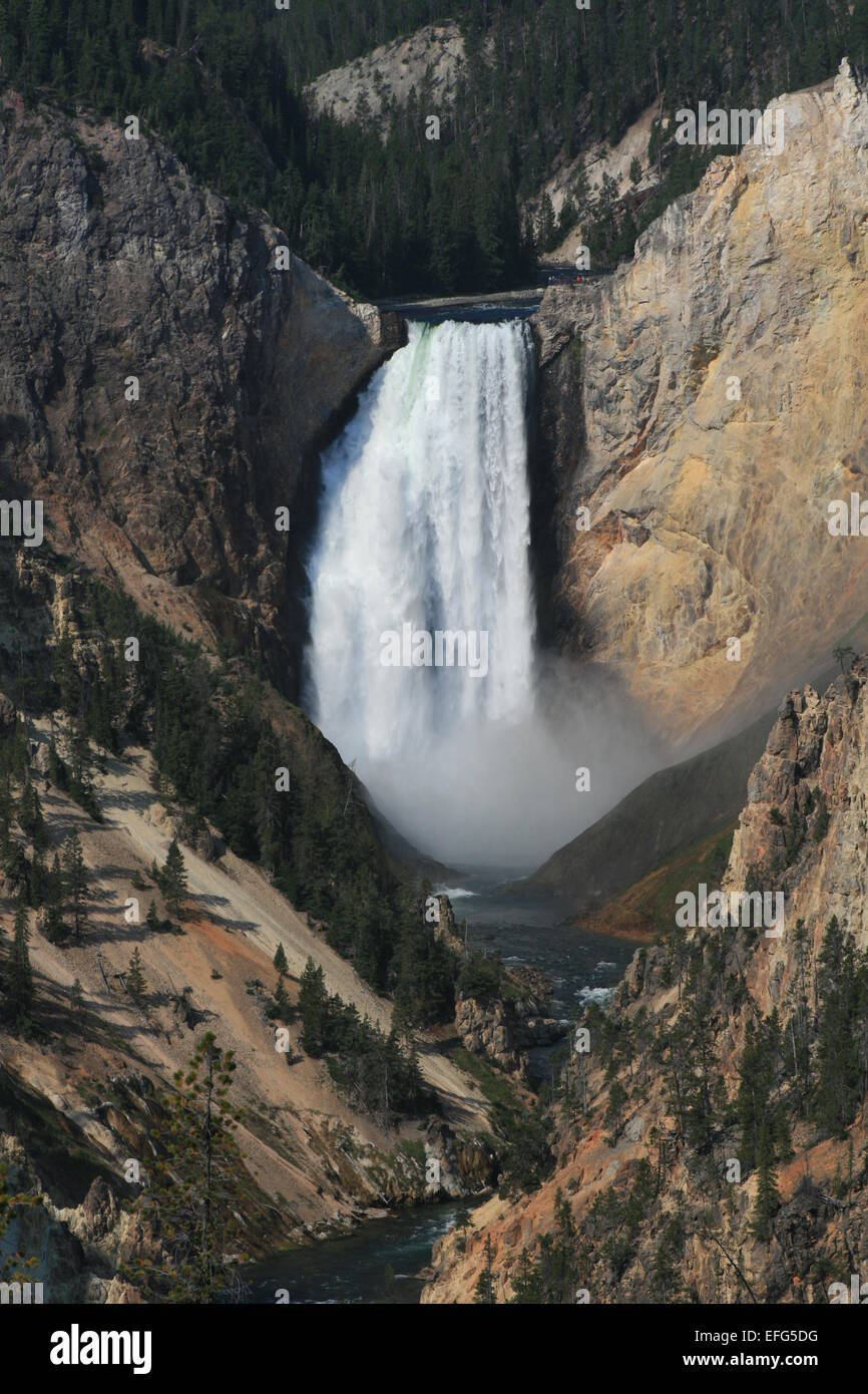 Upper Falls in Yellowstone National Park Stock Photo - Alamy