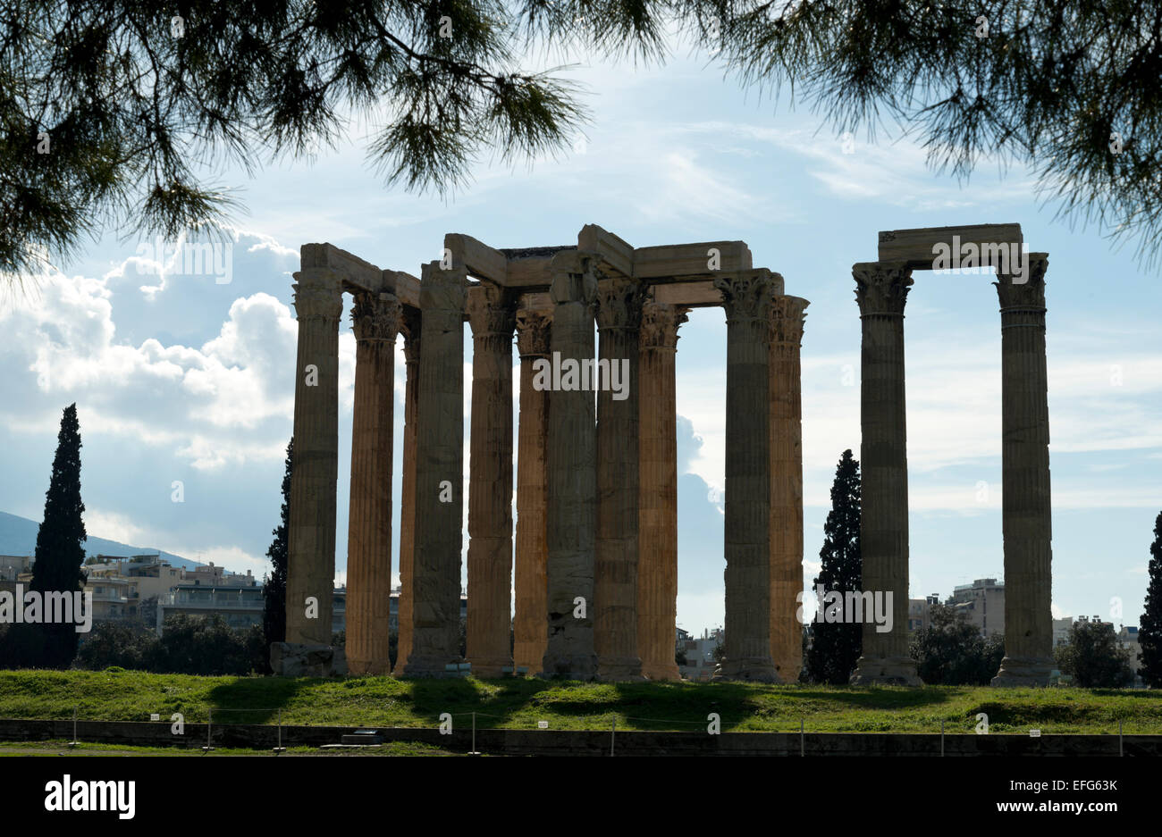Temple Of Zeus in Athens, Greece Stock Photo Alamy
