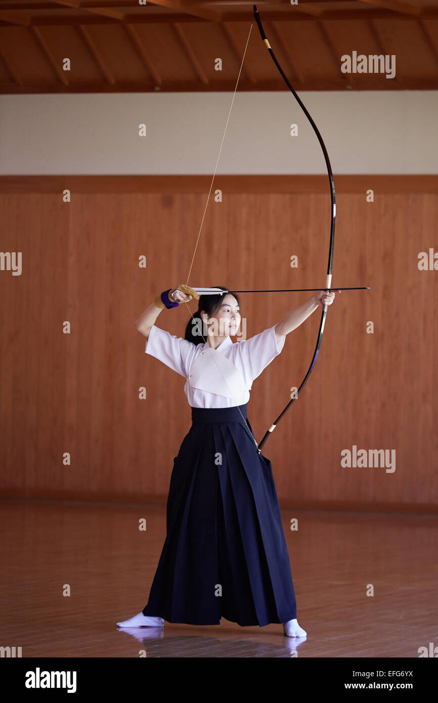 Japanese archery, Tokyo, Japan Stock Photo