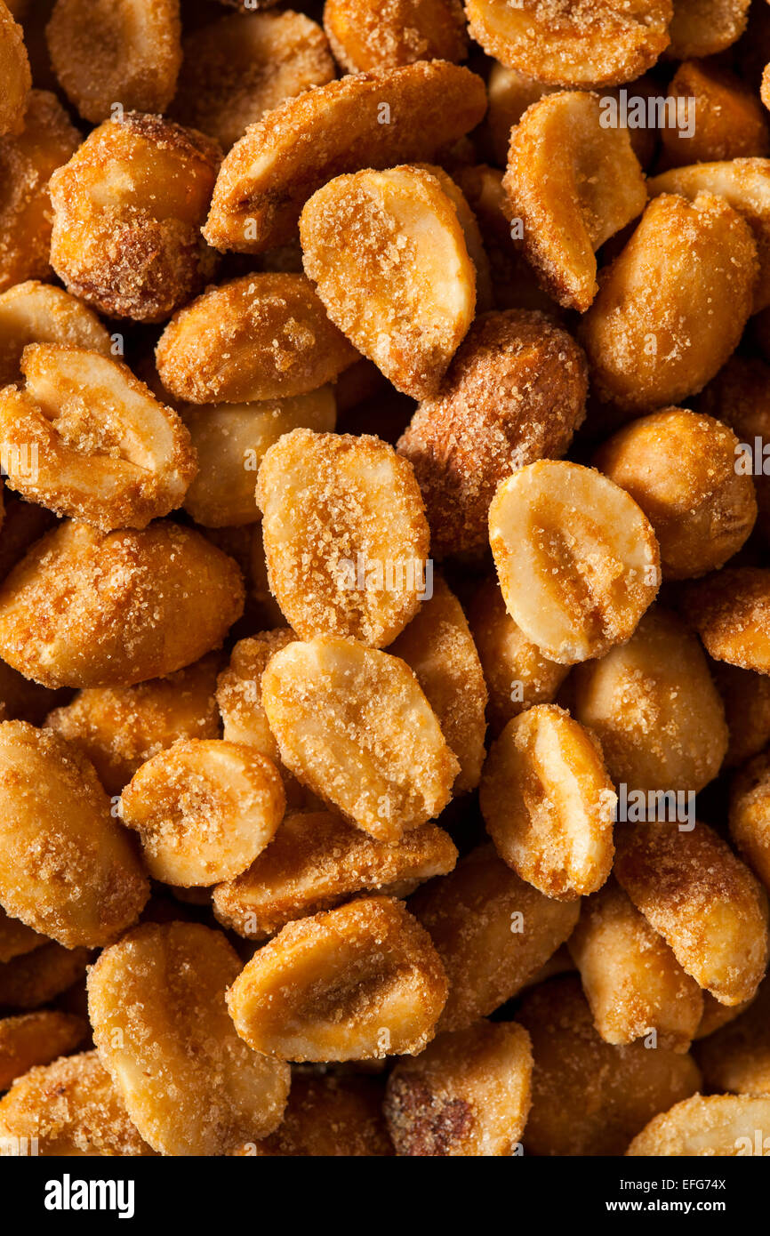 Homemade Honey Roasted Peanuts in a Bowl Stock Photo Alamy