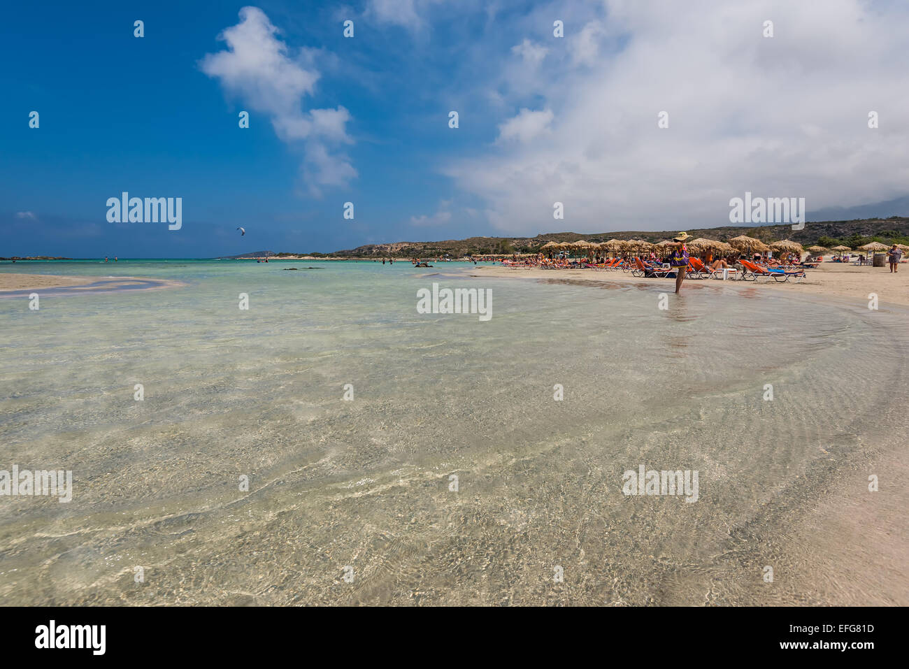 Elafonisi beach in Crete island Greece Stock Photo - Alamy