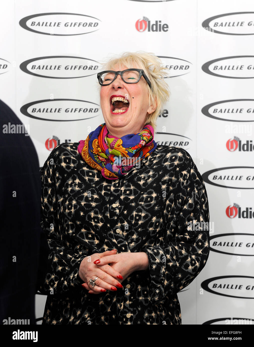 London, UK. 3rd February, 2015. Simpsons on the Strand, London Jenny Eclair at The Oldie of the Year Awards 2015 Credit:  NEIL SPENCE/Alamy Live News Stock Photo