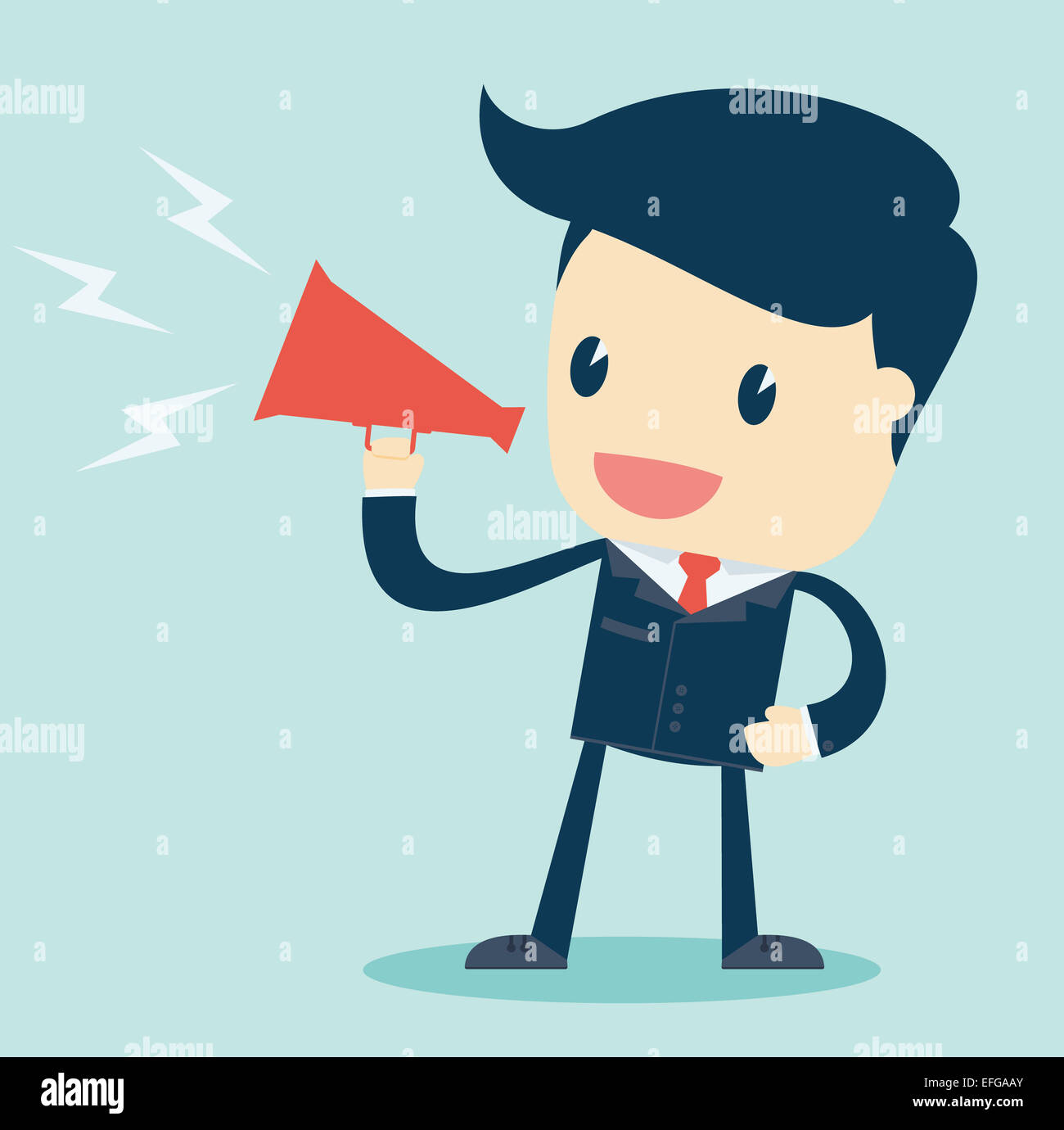 Man speaking cartoon hi-res stock photography and images - Alamy