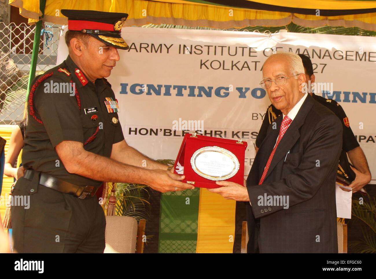 Governor Raman Lt gen raman goc bengal hi-res stock photography and images - Alamy