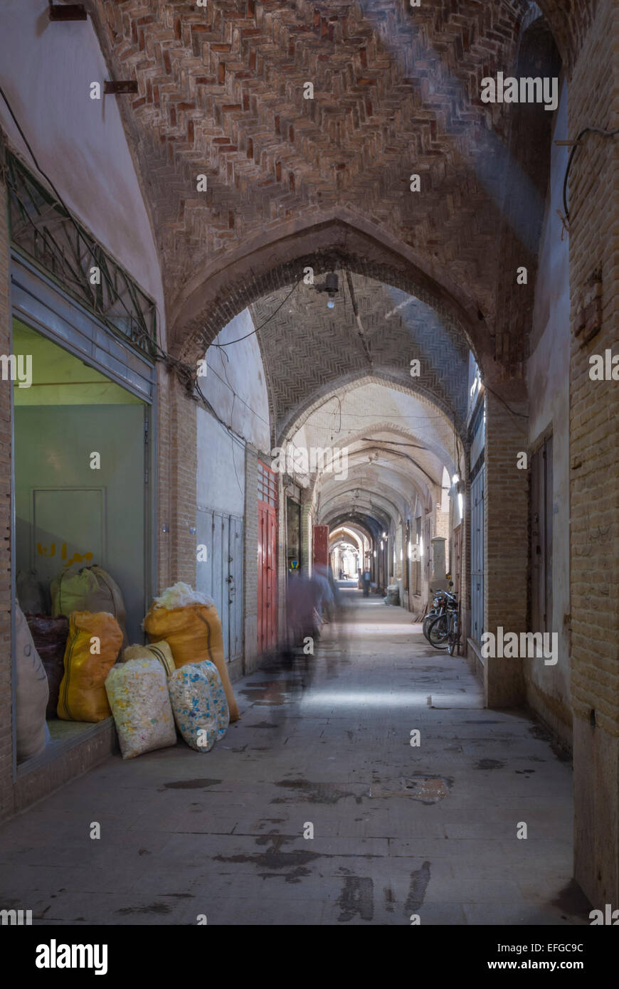 Bazaar, Kerman, Iran Stock Photo