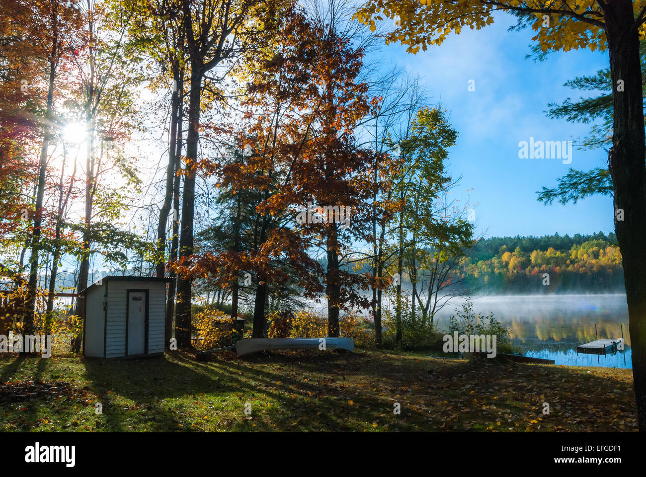 Late Summer Sunrise. Stock Photo