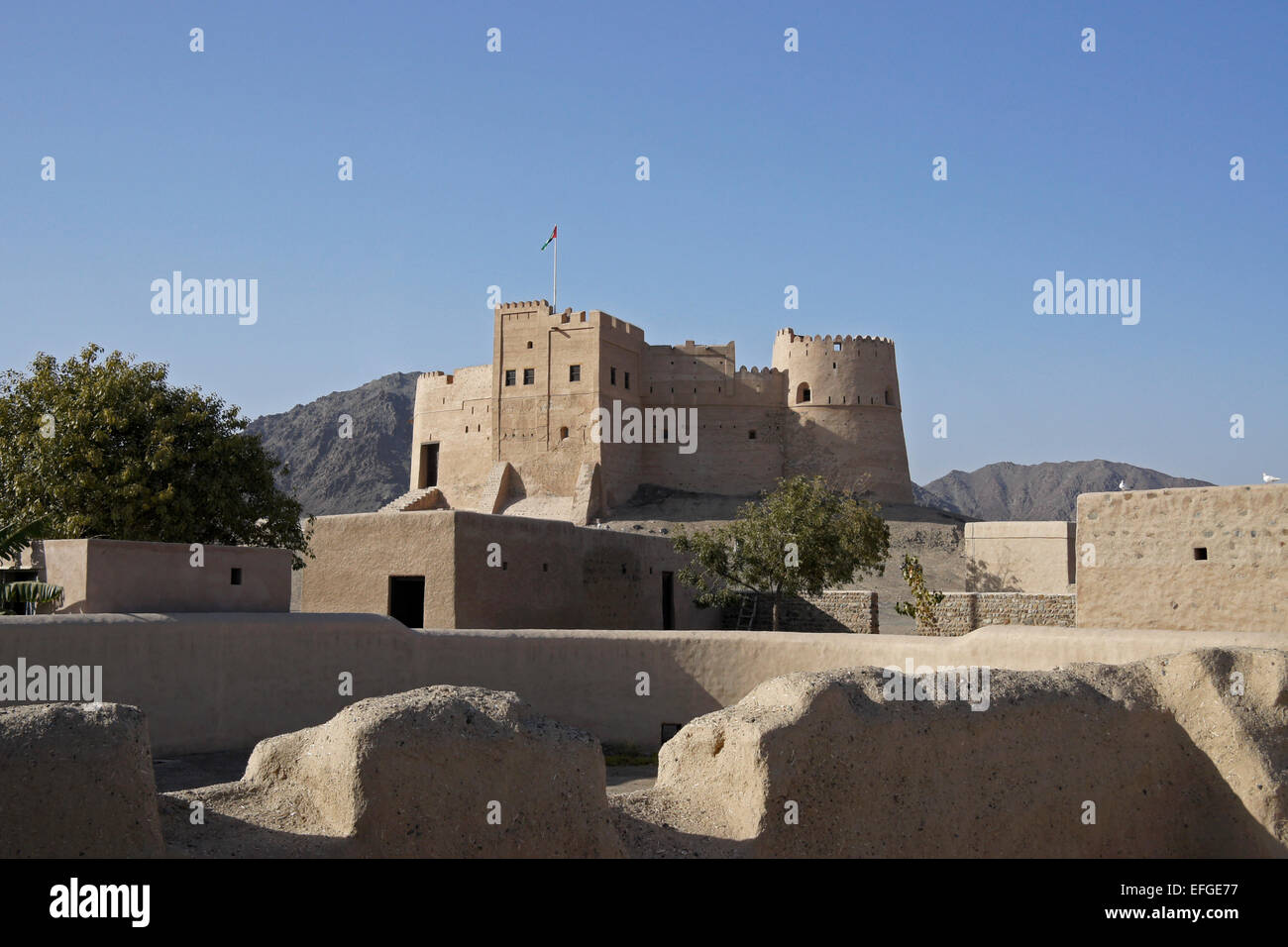 Fujairah Fort, United Arab Emirates Stock Photo Alamy