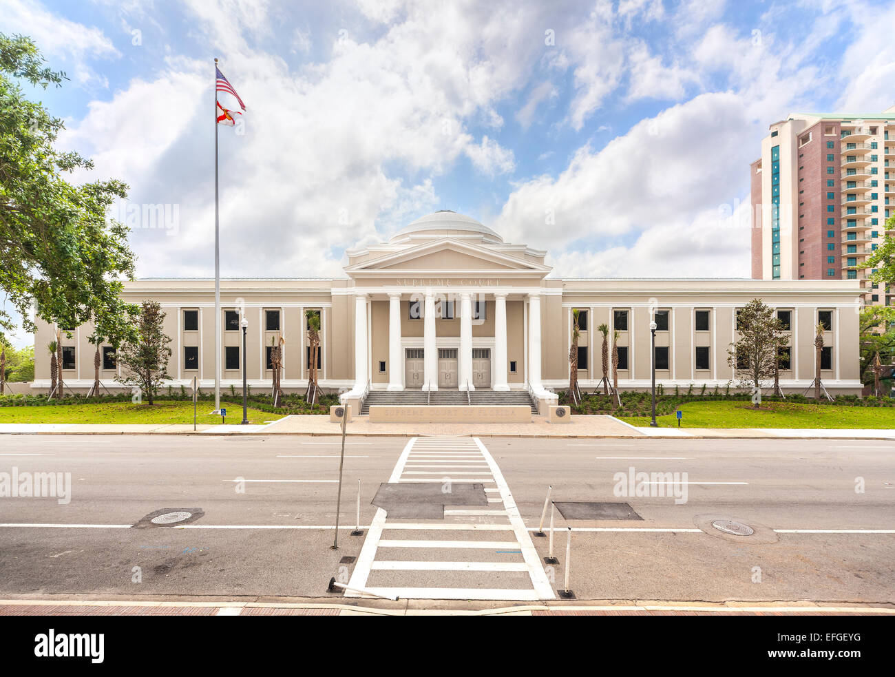 Supreme Court of the State of Florida Building on S. Duval St in Tallahassee FL. Stock Photo