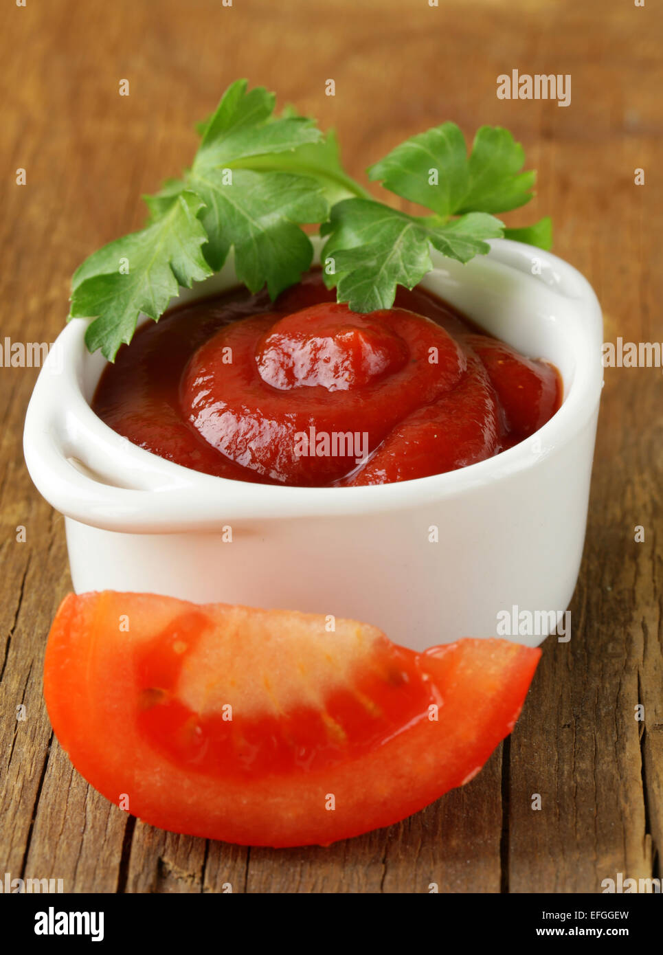 natural tomato sauce (ketchup) with herbs and spices Stock Photo Alamy