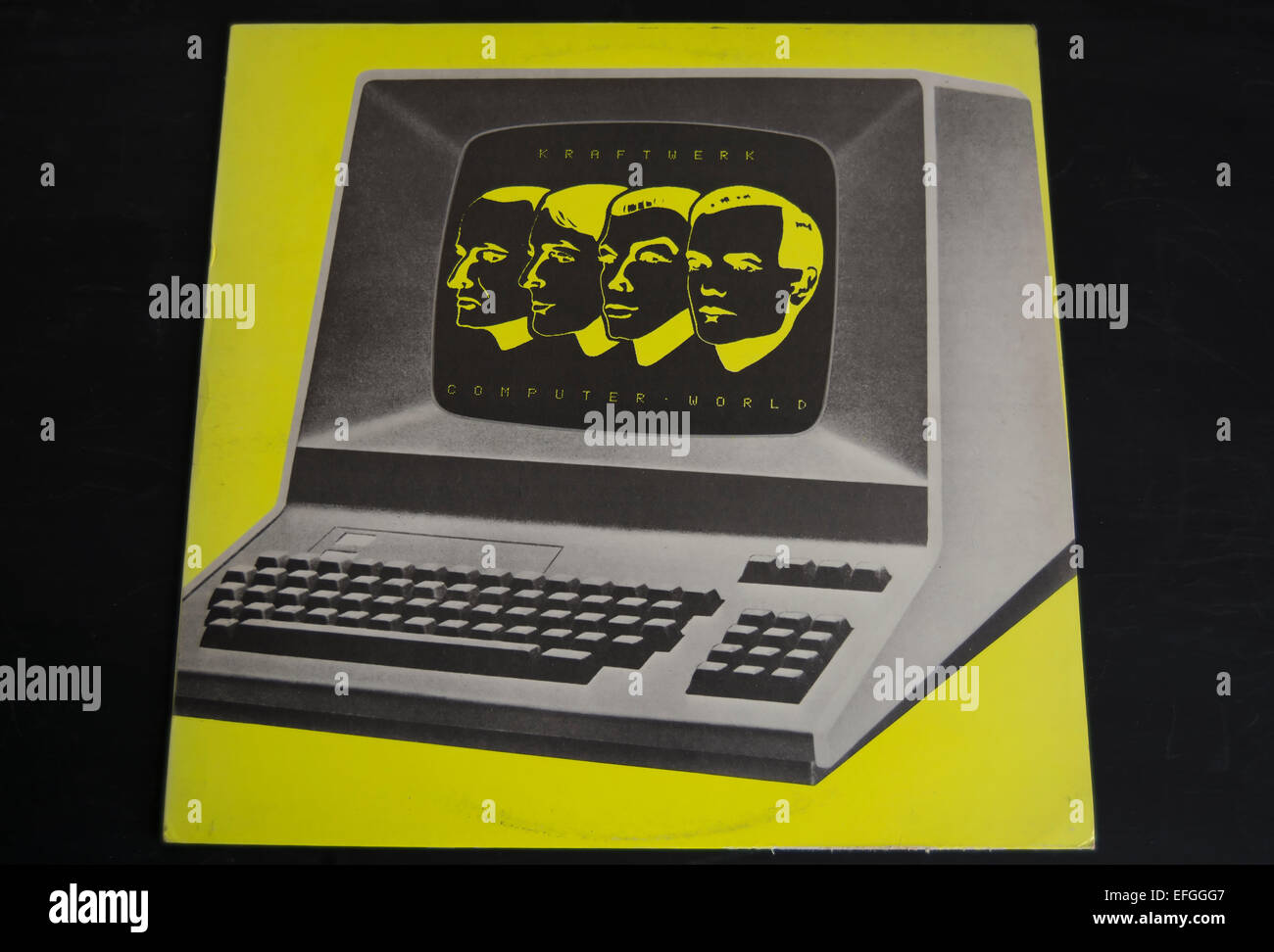 front cover of the 1981 kraftwerk album, computer world Stock Photo