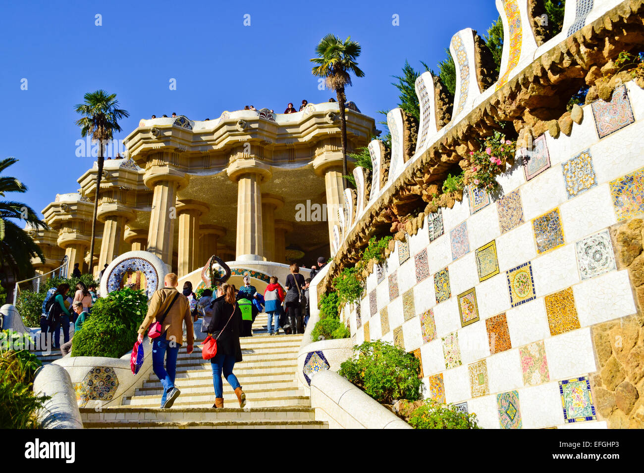 Stairs antoni gaudi hi-res stock photography and images - Alamy
