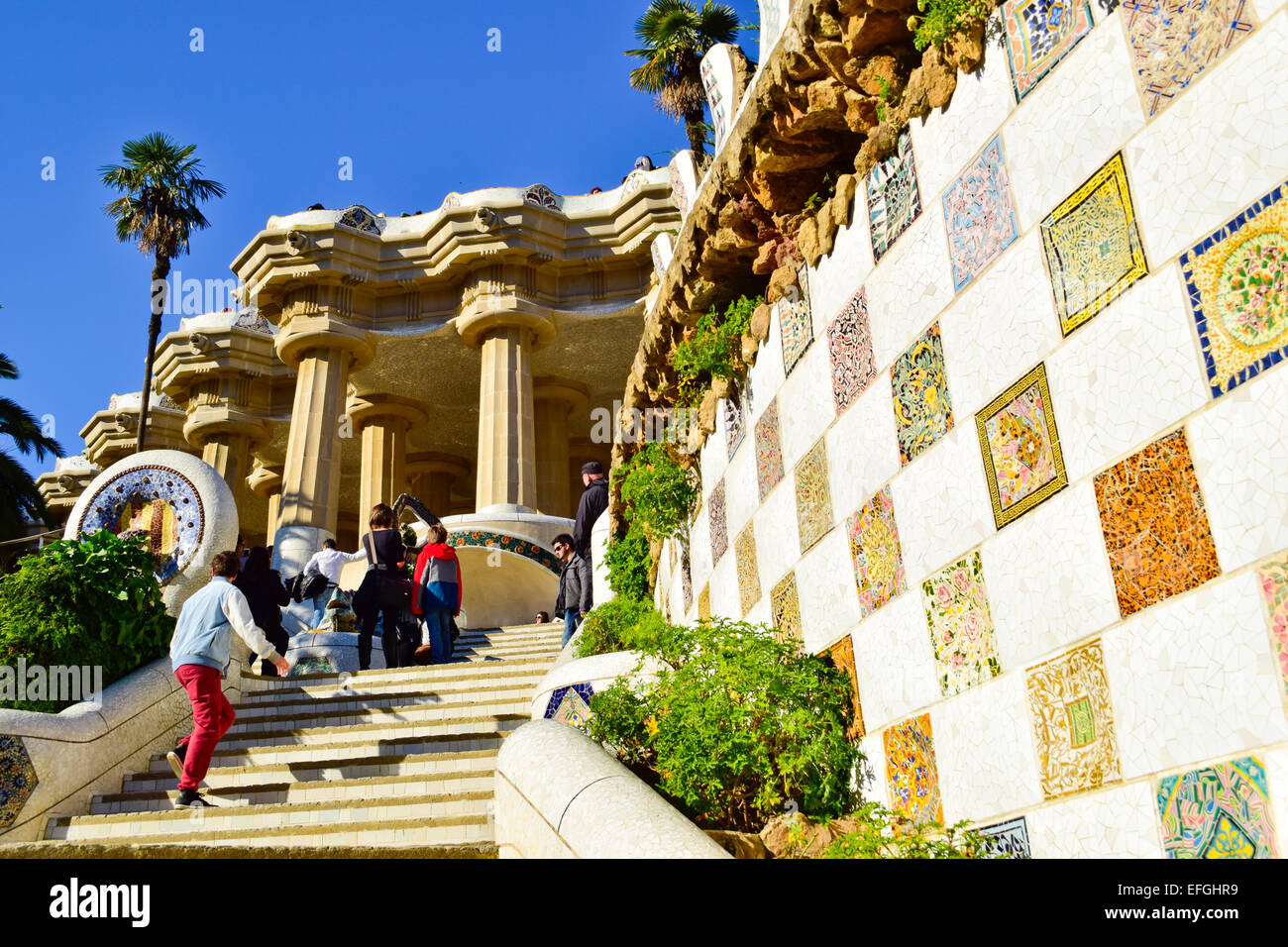 Stairs Antoni Gaudi High Resolution Stock Photography and Images - Alamy